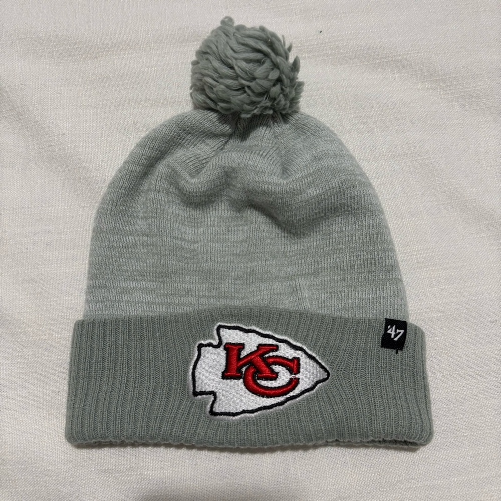 Kids 47 Brand Kansas City Chiefs Pom Beanie
